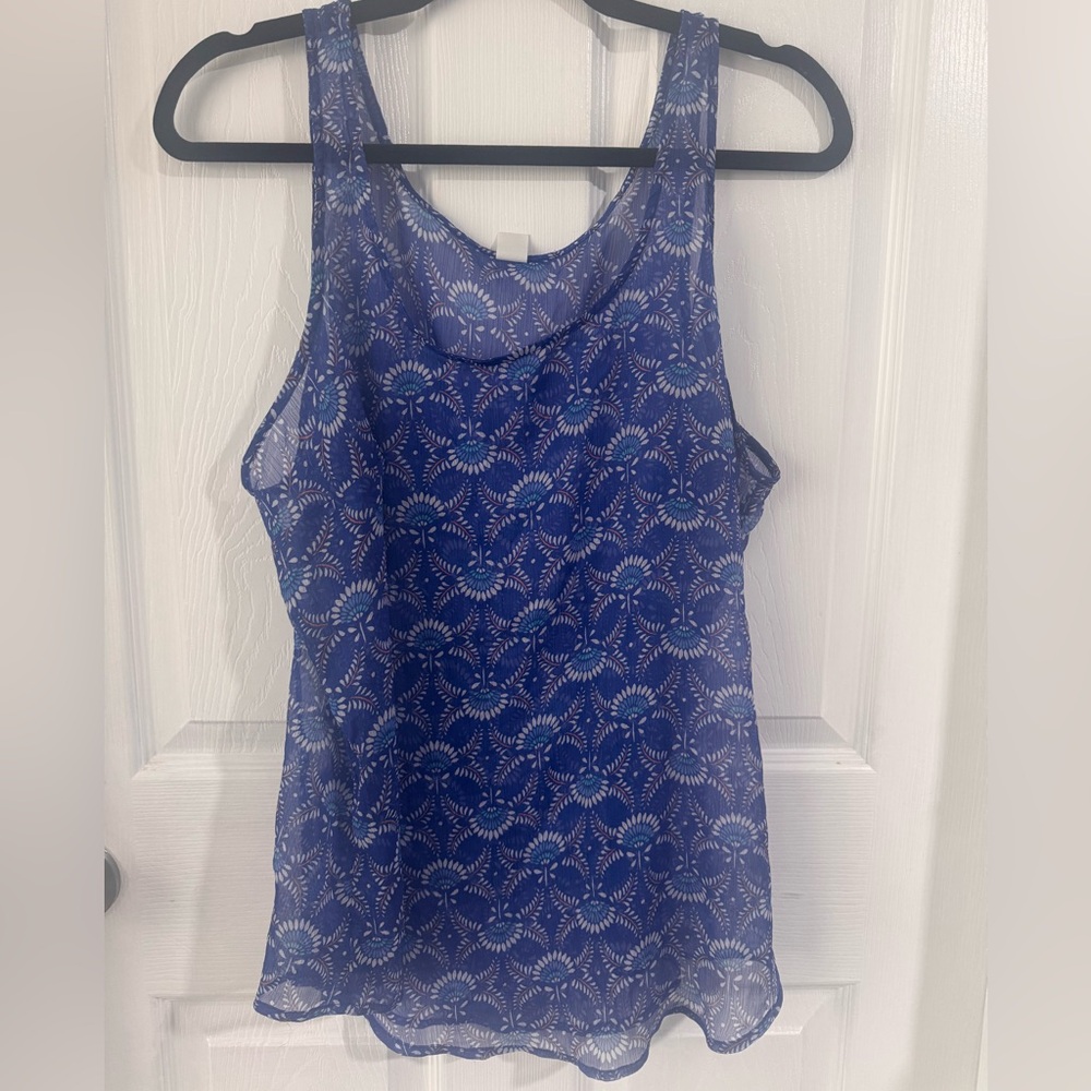 Sheer dressy tank